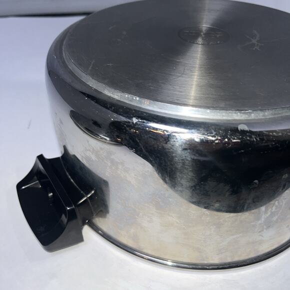 Vintage Revere Ware Cookware 4-1/2 Quart Stock Pot Dutch Oven w/Lid Clinton ILL - Picture 7 of 7